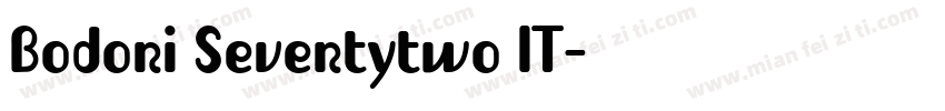 Bodoni Seventytwo IT字体转换